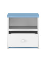 Comodino per bambini Babydreams in legno azzurro - Kocot Kids