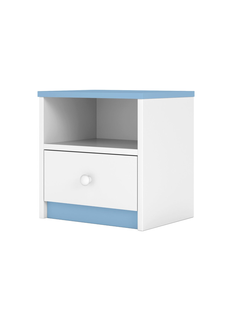 Comodino per bambini Babydreams in legno azzurro - Kocot Kids