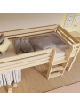 Letto a soppalco basso per bambini Tuly con scaletta - Benlemi