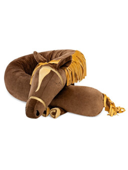 Paracolpi per lettino bambini a forma di cavallo marrone - Benlemi