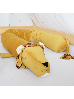 Children’s plush bed bumper Lion - Benlemi
