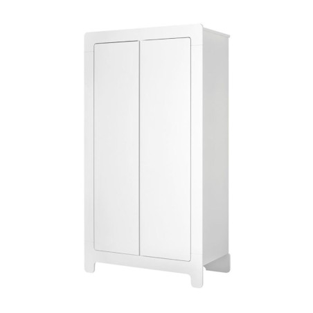 Children's bedroom 2-Door Wardrobe in white MDF Moon Collection