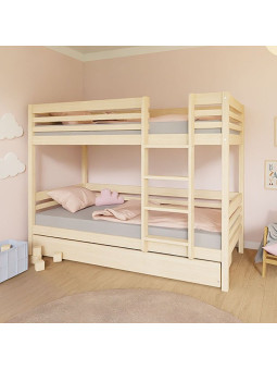 Children's Bunk bed Tuly with ladder - Benlemi