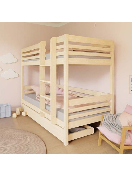 Letto a castello per bambini Tuly con scaletta - Benlemi