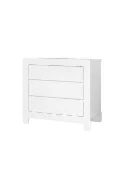 Children's bedroom 3 Drawer Chest with Changing Unit in white MDF Moon Collection