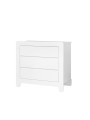 Children's bedroom 3 Drawer Chest with Changing Unit in white MDF Moon Collection