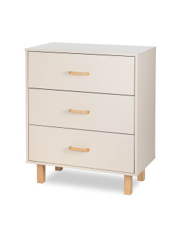 Cassettiera con Fasciatoio Laura in legno champagne  - Little Sky