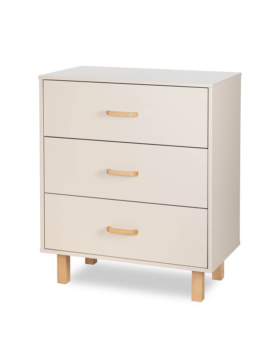 Cassettiera con Fasciatoio Laura in legno champagne  - Little Sky
