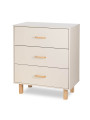 Cassettiera con Fasciatoio Laura in legno champagne  - Little Sky