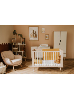 Baby Cot 60x120 Sofie in natural wood - Little Sky