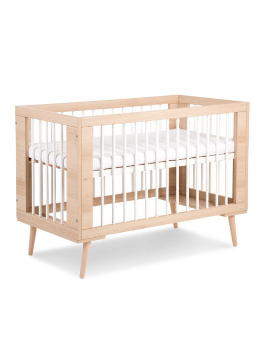 Baby Cot 60x120 Sofie in natural wood - Little Sky