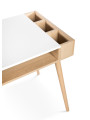 Children's Desk Sofie in natural / white wood - Little Sky