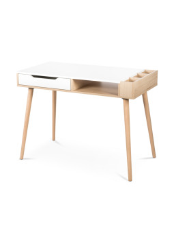 Children's Desk Sofie in natural / white wood - Little Sky