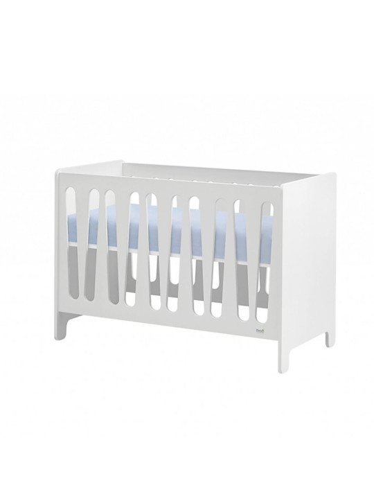 Children's bedroom Cot Bed 120x60 in white MDF Moon Collection