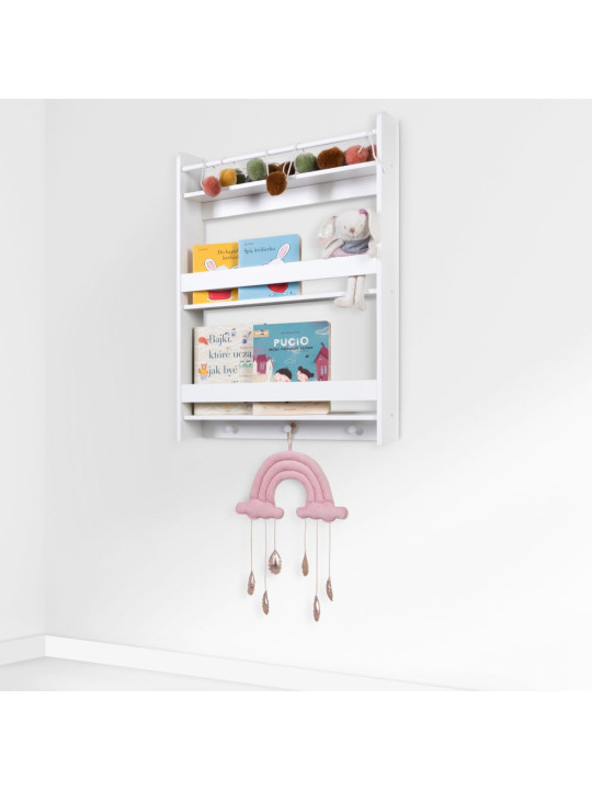 Mensola con appendiabiti Sofie per camerette bambini - Little Sky