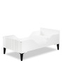 Culla / Lettino 70x140 Mia in legno bianco e gambe nere - Little Sky