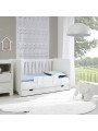 Culla 120x60 per la Cameretta dei Bambini in MDF - Collezione Moon