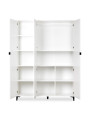 Armadio 3 ante Mia in legno bianco e gambe nere - Little Sky