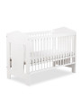 Baby House Cot Bed 60x120 Ida in white wood - Little Sky