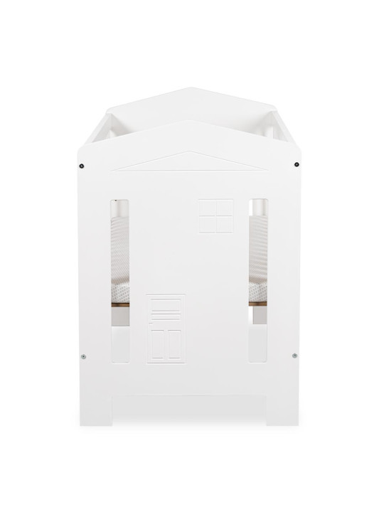Baby House Cot Bed 60x120 Ida in white wood - Little Sky