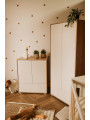 House-shaped changing dresser Ida in white / beech wood - Little Sky