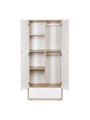 Children's House-Shaped 2-door Wardrobe Ida in white wood - Little Sky