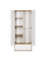 Children's House-Shaped 2-door Wardrobe Ida in white wood - Little Sky