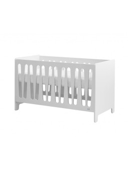 Children's bedroom Cot Bed 140x70 in white MDF Moon Collection