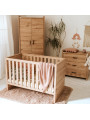 Baby Cot Bed 60x120 Amelia in oak wood - Little Sky