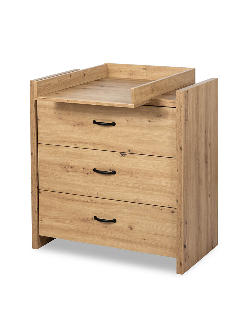 Chest of drawers Amelia in oak wood - Little Sky