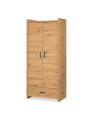 Children's 2-Door Wardrobe Amelia oak - Little Sky