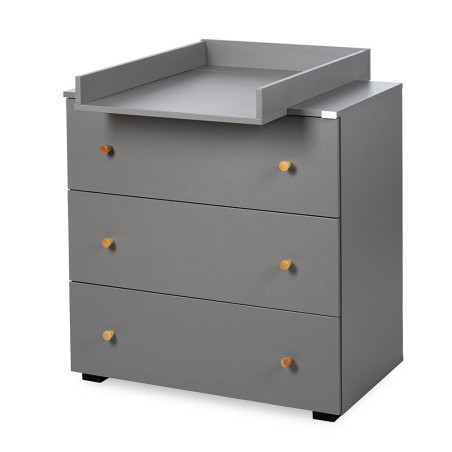 Chest of drawers Pauline in graphite wood - Little Sky