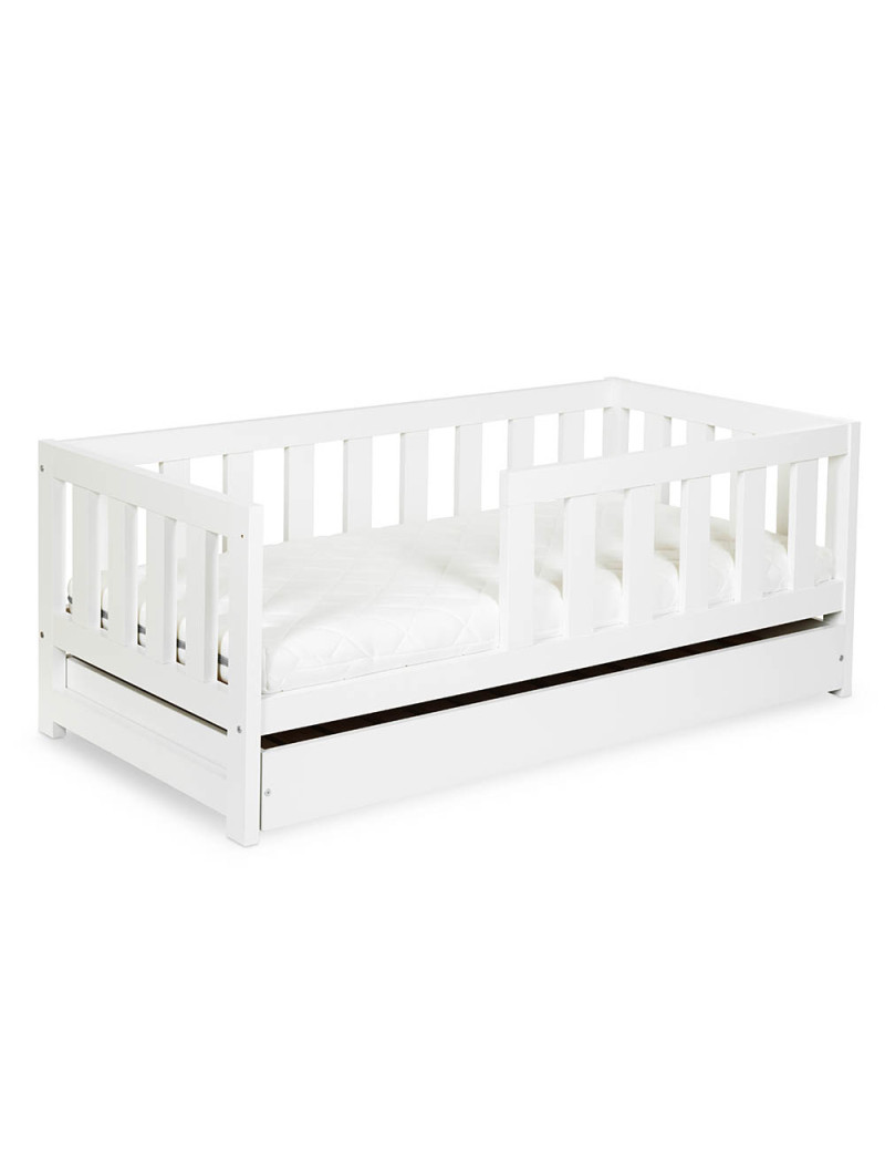 Lettino 80x160 Amelia in legno bianco - Little Sky