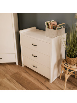 Chest of drawers Amelia in white wood - Little Sky