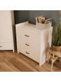 Chest of drawers Amelia in white wood - Little Sky