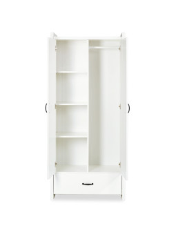 Children's 2-Door Wardrobe Amelia white - Little Sky