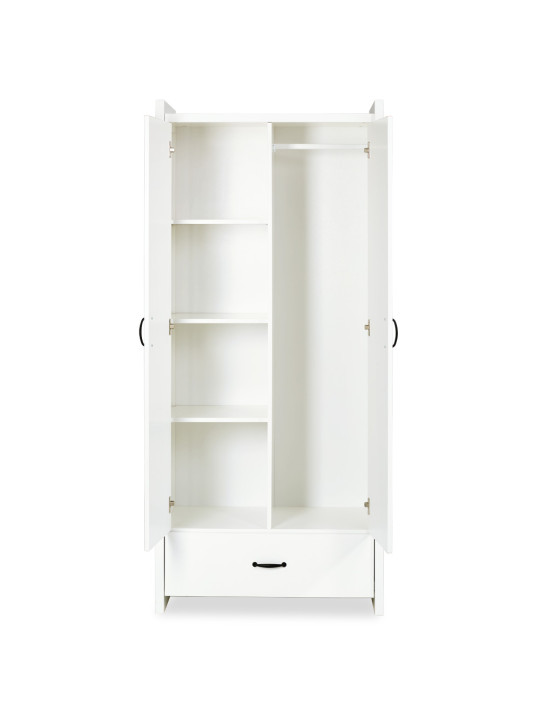 Children's 2-Door Wardrobe Amelia white - Little Sky
