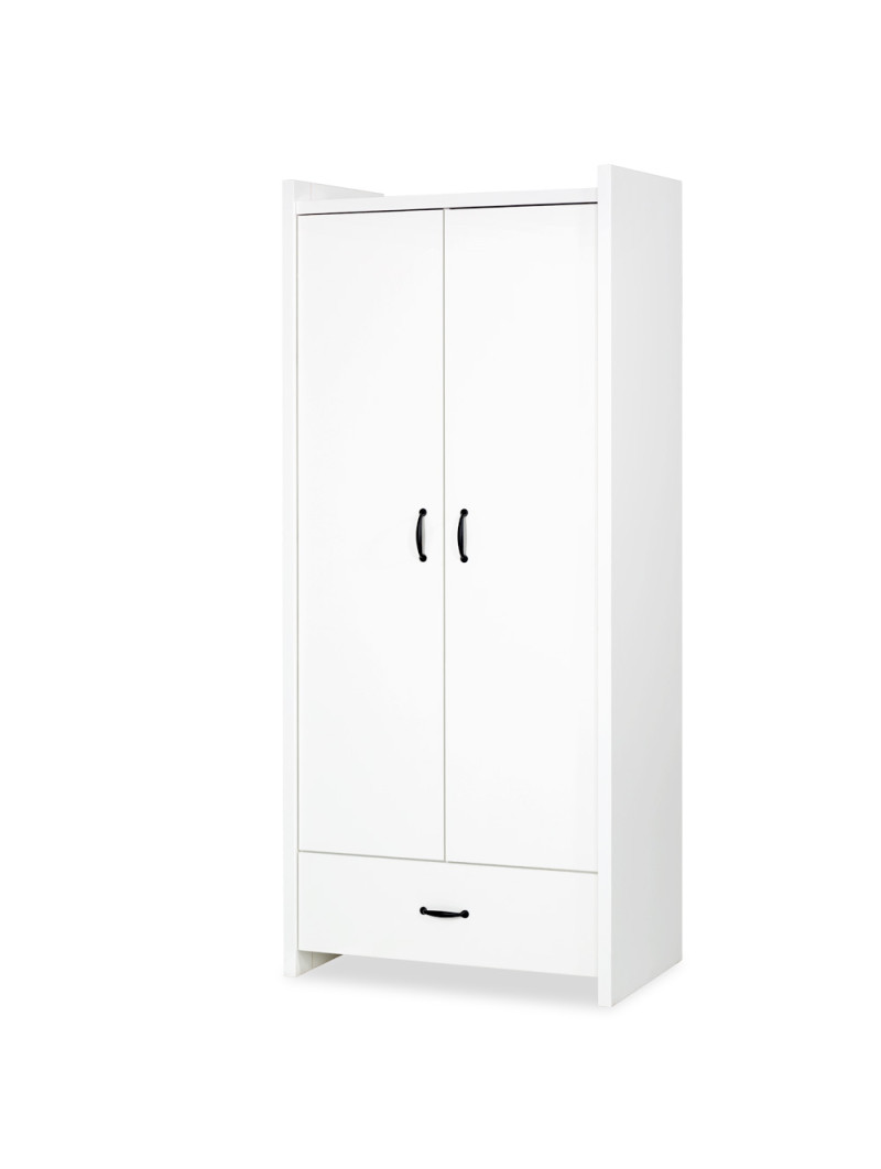 Children's 2-Door Wardrobe Amelia white - Little Sky