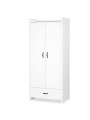 Children's 2-Door Wardrobe Amelia white - Little Sky