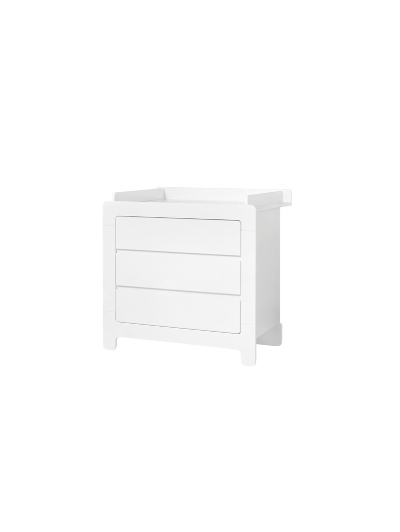 Children's bedroom Removable Changing Unit in white MDF Moon Collection