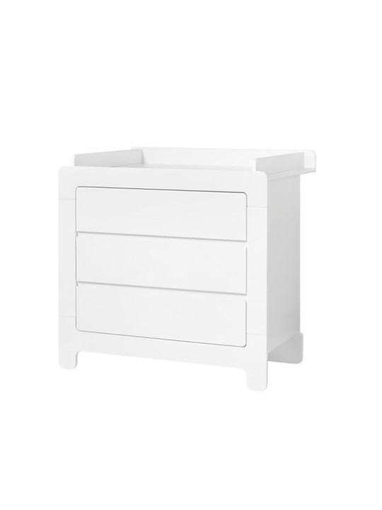 Children's bedroom Removable Changing Unit in white MDF Moon Collection
