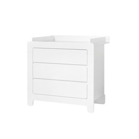 Children's bedroom Removable Changing Unit in white MDF Moon Collection