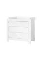 Children's bedroom Removable Changing Unit in white MDF Moon Collection