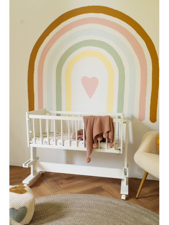 Zoya Bedside crib with cradle 89x40 - Little Sky