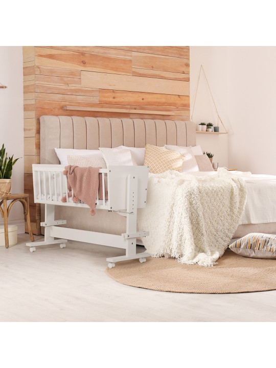 Zoya Bedside crib with cradle 89x40 - Little Sky