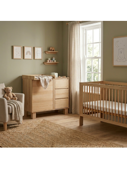 Cot Bed 70x140 Olivia oak - Little Sky