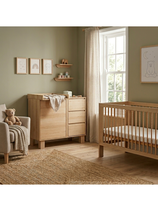 Cot Bed 70x140 Olivia oak - Little Sky