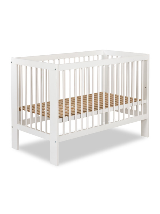 Cot Bed 60x120 Olivia white pine wood - Little Sky
