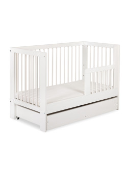 Cot Bed 60x120 Olivia white pine wood - Little Sky