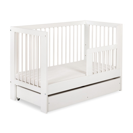 Cot Bed 60x120 Olivia white pine wood - Little Sky